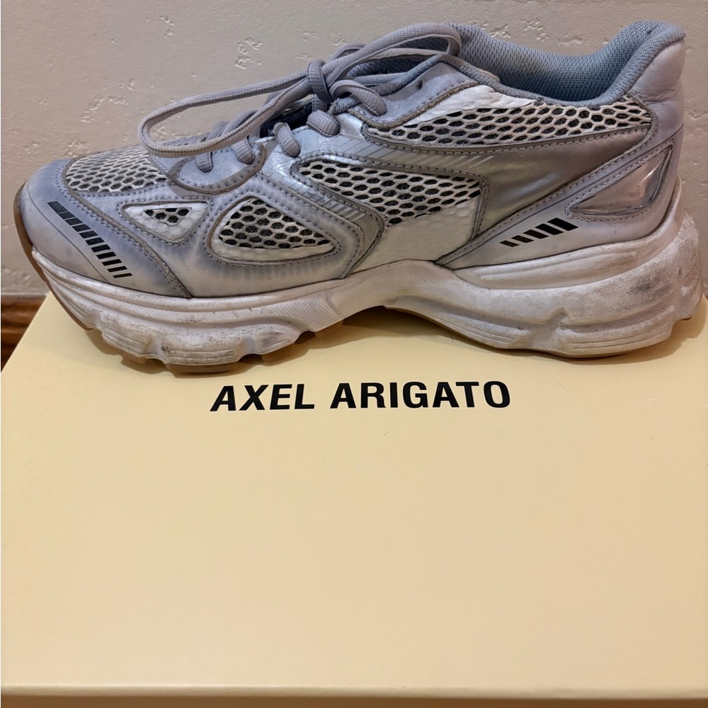 Axel Arigato Women's Marathoner Dip-Dye Sneakers - gray